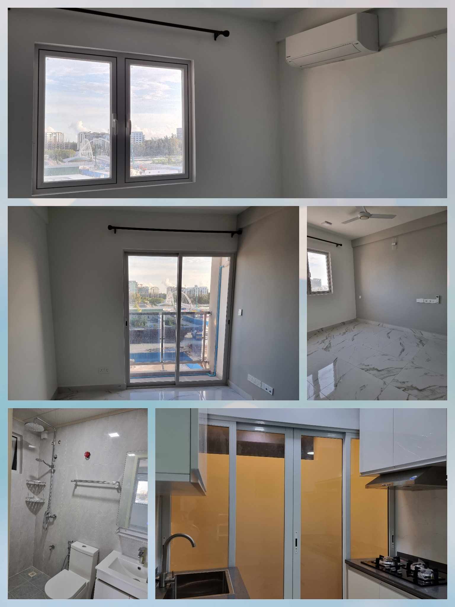 3 Bedroom ful AC Apartment, with attached toilets, 5th floor, Hulhumale' phase 2